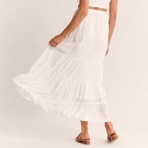 Abercrombie & fitch tiered maxi skirt